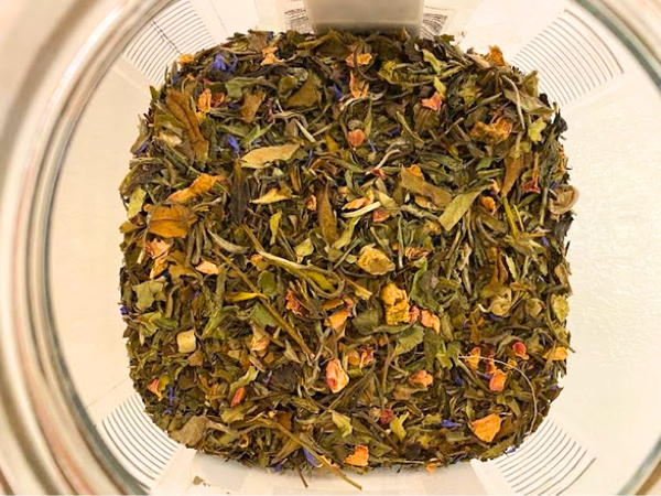 Peach White Tea in a jar