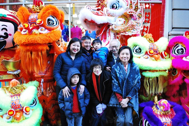 Joanne Kwong and Pearl River Mart family during Lunar New Year