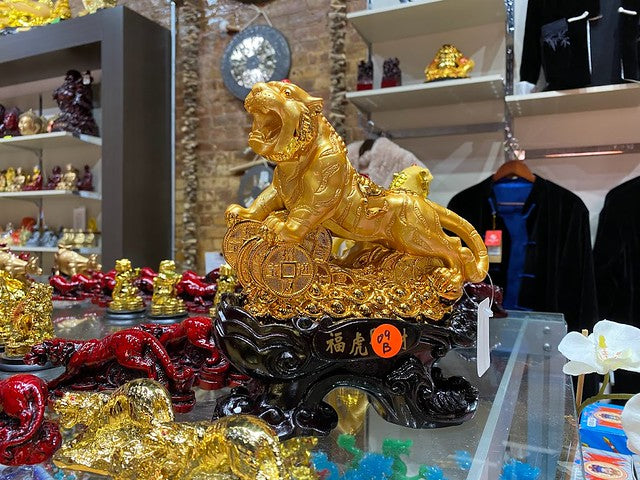 Gold tiger figurine