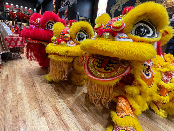 Lion dancers