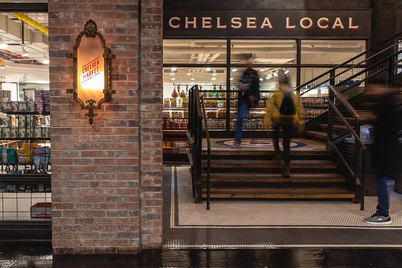 Outside the Chelsea Local, Chelsea Market's grocery store