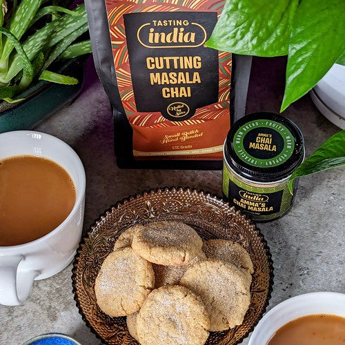 Chai Snickerdoodles with Tasting India chai