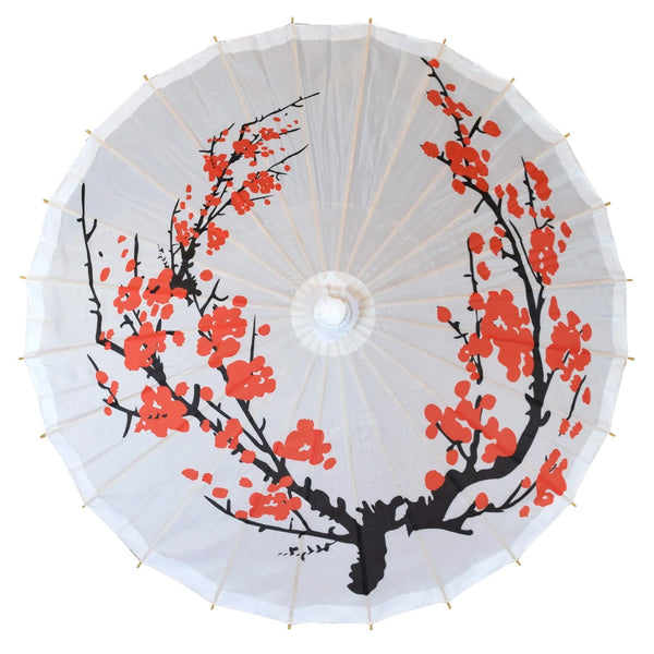 Premium nylon parasol- cherry blossom design, seen from the top