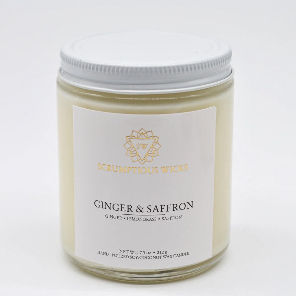 Ginger and Saffron Scented Candle