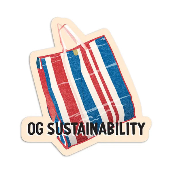 Red White Blue Bag Sticker