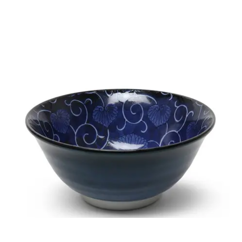 Aoi-Karakusa Blue Vine Design Bowl