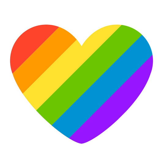 Rainbow Heart Embroidered Patch