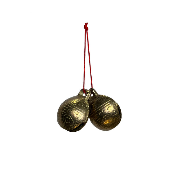 Pair of brass bells