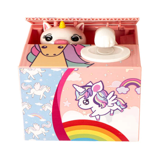 Cute Animal "Stealing" Bank - Unicorn