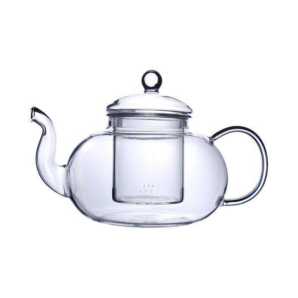 glass teapot with glass infuser