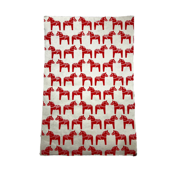 Handmade Nepal Silkscreen Paper - Horses
