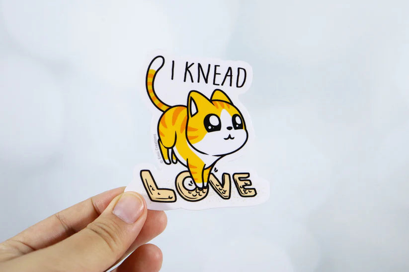 Knead Love Cat Sticker