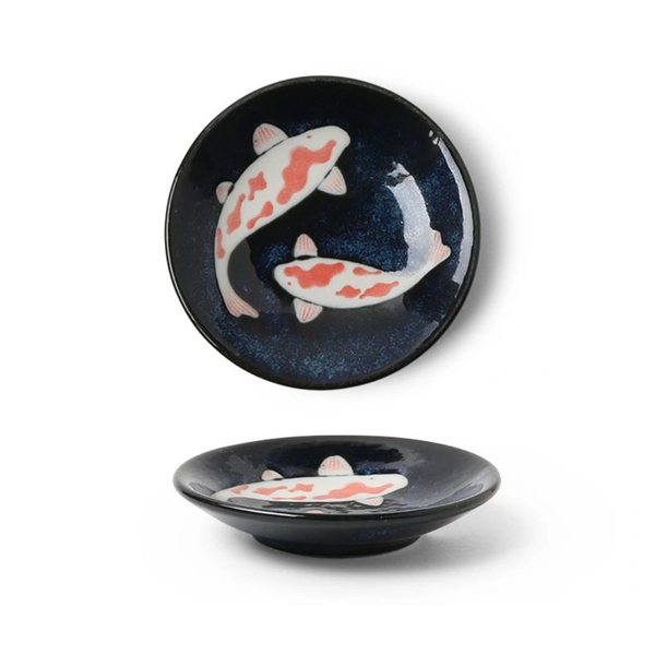 Small dish with fish design
