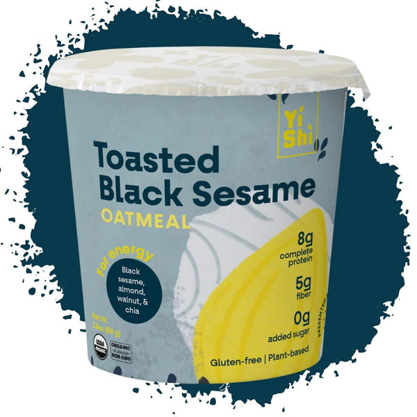 Yishi Toasted Black Sesame Oatmeal Cup