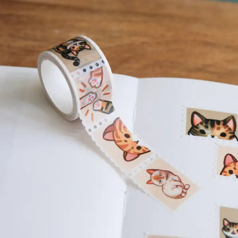 Stamp Washi Tape- Tabby Cats
