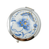 Blue Flower Porcelain Compact Mirror