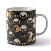 Mug with cat pattern on a white background