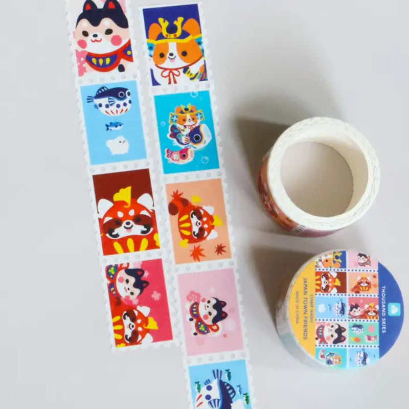 Stamp Washi Tape- Japantown Friends