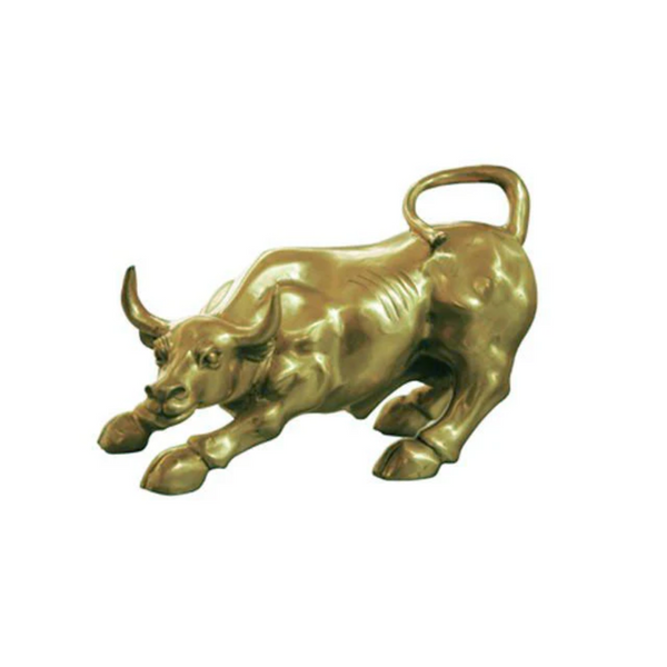 Copper color Bull statue