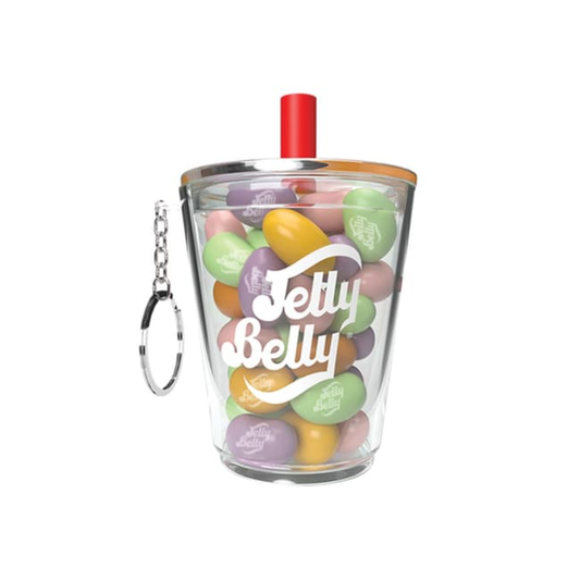 Cup of jelly beans with Jelly Belly text