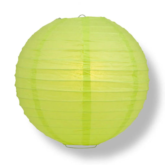 Lime Wire Frame Spherical Paper Lantern