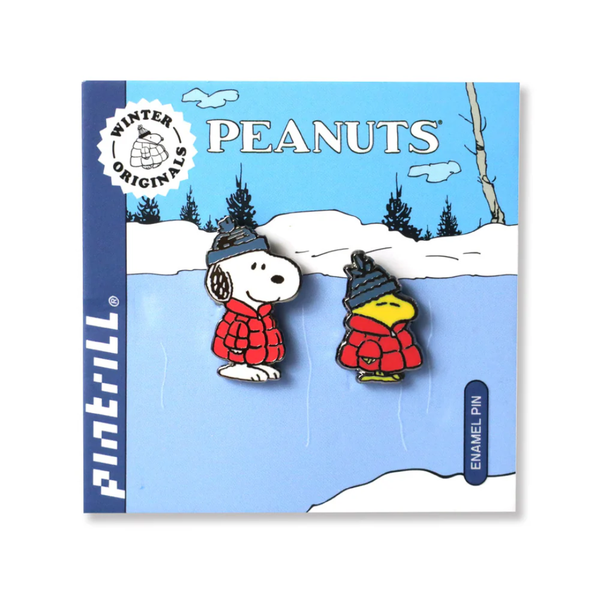 Snoopy & Woodstock Red Puffer Pin Set