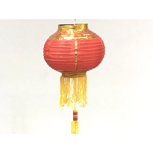 Red nylon with gold trimming- 6 inches