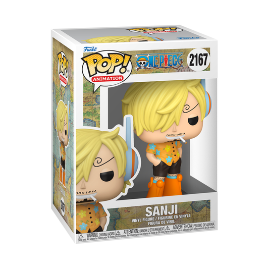Funko Pop! vinyl figure packaging with character illustration on a white background