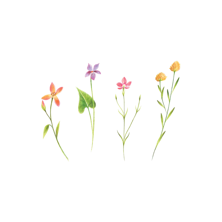 Petite Floral Tattoo