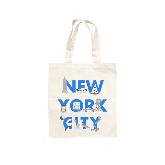 Maptote NYC font Grocery bag