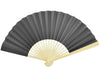Sophisticated black paper fan