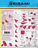 Solid Colors Origami Paper - 60 Sheets Assorted Pack back packaging with instructional sheet