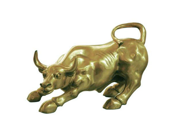 Copper color Bull statue 
