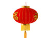Golden trim Red lantern with Chinese Character and yellow tassel