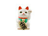 Premium White Lucky Cat (Maneki-Neko Welcoming Cat) 5.25" with painted on whiskers