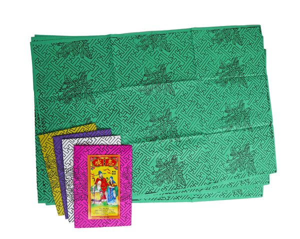 Vietnamese Colored Joss Paper in 5 assorted colors