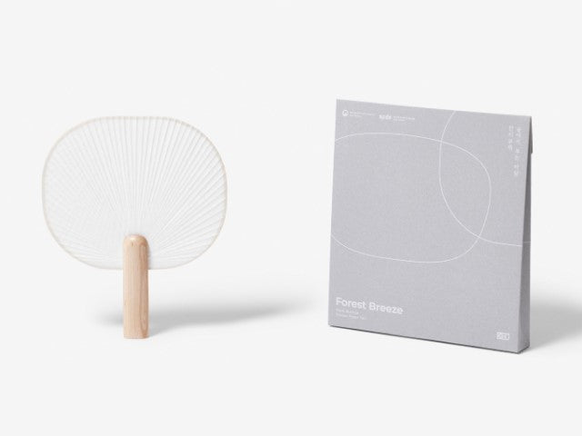 Forest Breeze Geometric Paper Fan