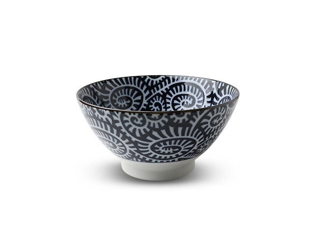 Blue on White Classic Pattern Noodle Bowl - 7 in.