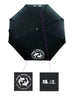 Black Pearl River Umbrella with double fish logo