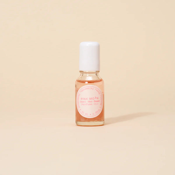 Pink Moon Over the Moon perfume oil bottle