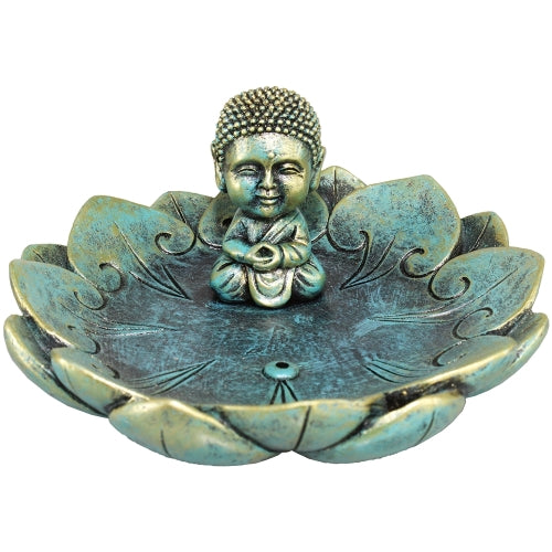 Baby Buddha Lotus Incense Holder ( 759av )