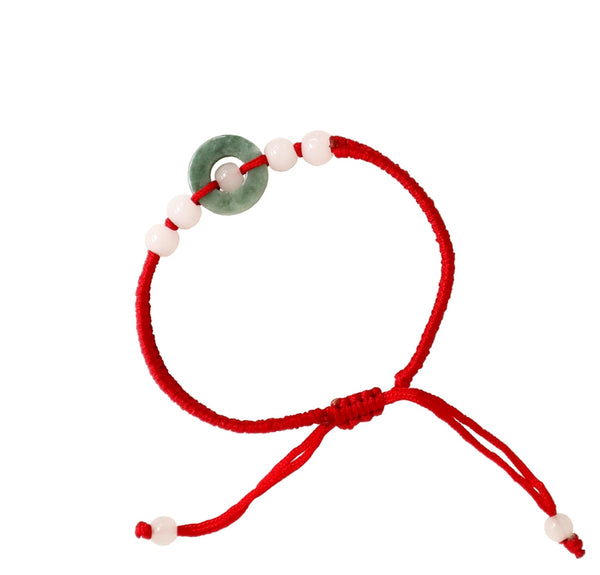 Jade Bracelet with Red Knot – Pearl River Mart