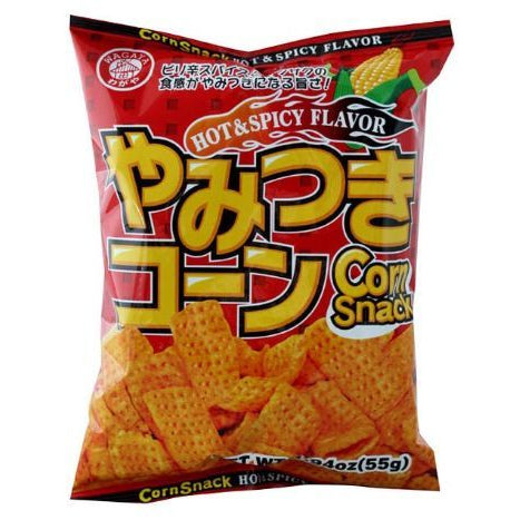 Bag of Wagaya Yamitsuki Corn Snack (Hot And Spicy)