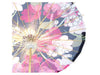 Midnight spring cherry blossom printed nylon parasol. Seen from under the umbrella