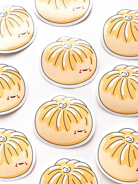 Cute bao stickers with faces