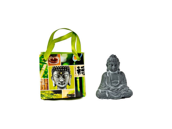 2.5" buddha next to 2.75" green buddha bag
