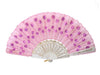 Delicate pink fan with dark pink sequins