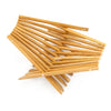 Folding soap dish made of chopsticks, tea stain color