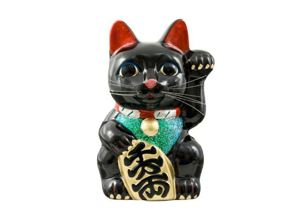 Black Lucky Cat (Maneki-Neko Welcoming Cat)