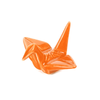 orange crane design porcelain chopstick rest